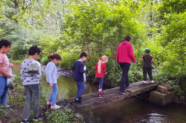 Sortie en forêt, une première pour les enfants