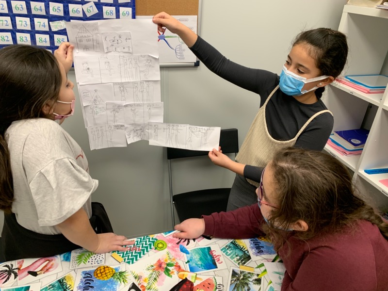 Renforcement scolaire : travail sur la concentration et création d'une BD sur le harcèlement