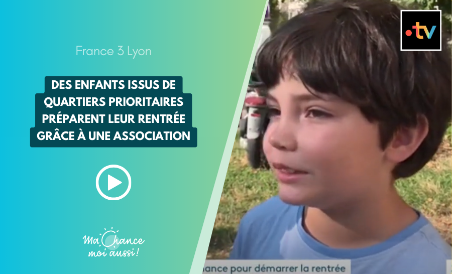 [France 3] Des enfants issus de quartiers prioritaires préparent leur rentrée grâce à une association