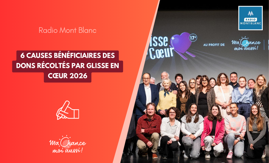 [Radio Mont Blanc] 6 causes bénéficiaires des dons récoltés par Glisse en cœur 2026
